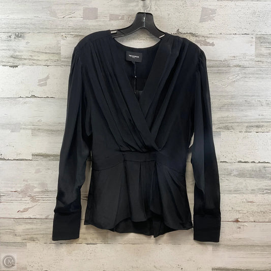 Blouse Long Sleeve By The Kooples In Black, Size: S