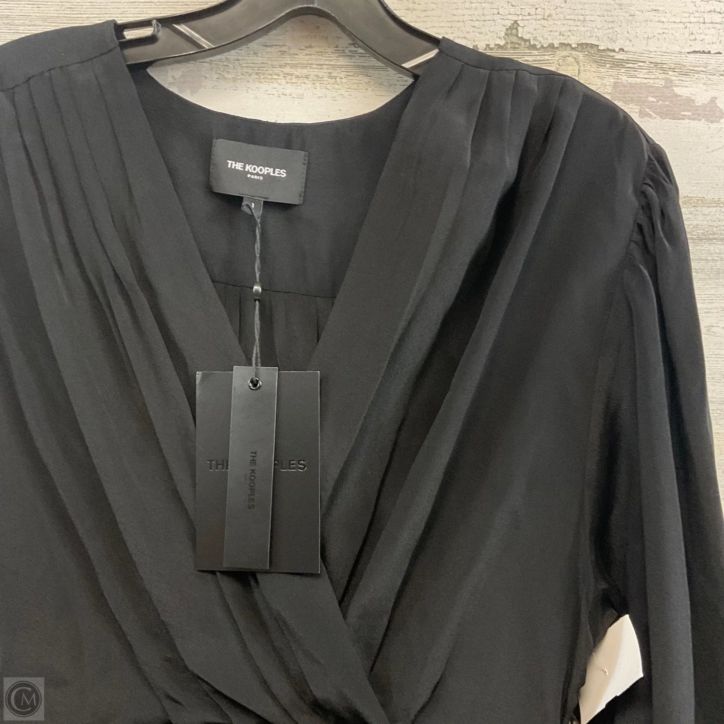 Blouse Long Sleeve By The Kooples In Black, Size: S