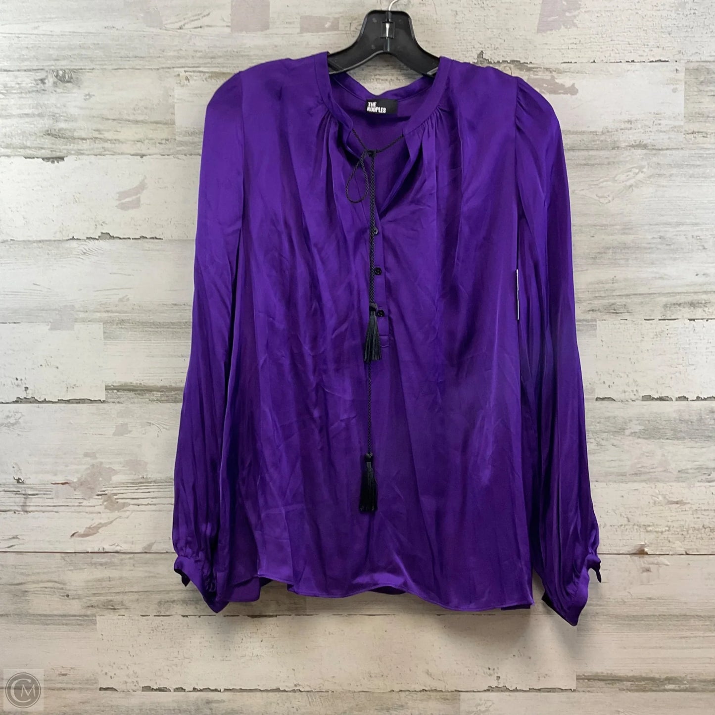 Blouse Long Sleeve By The Kooples In Purple, Size: M