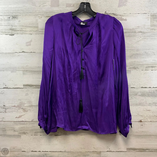 Blouse Long Sleeve By The Kooples In Purple, Size: M