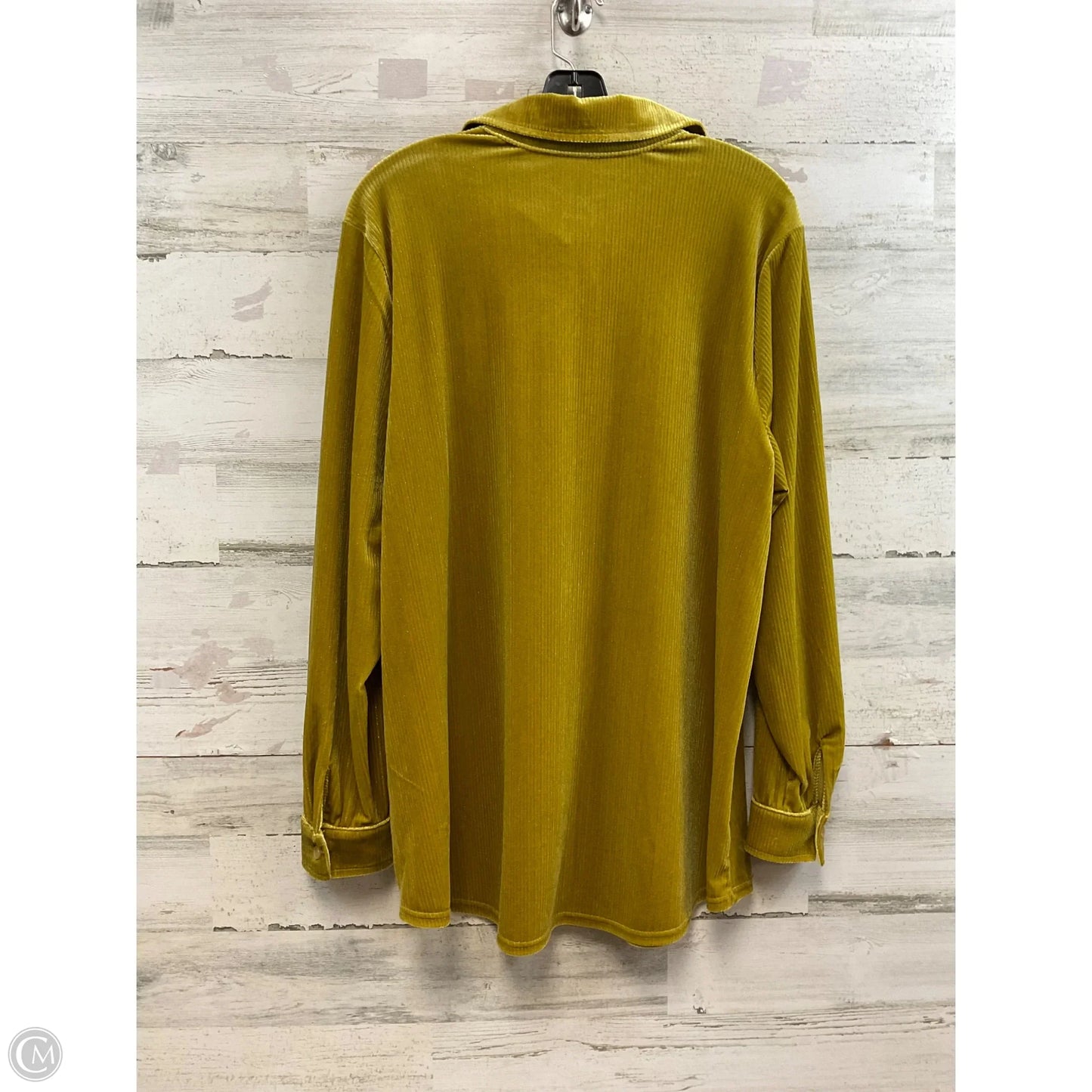 Tunic Long Sleeve By Soft Surroundings In Chartreuse, Size: L