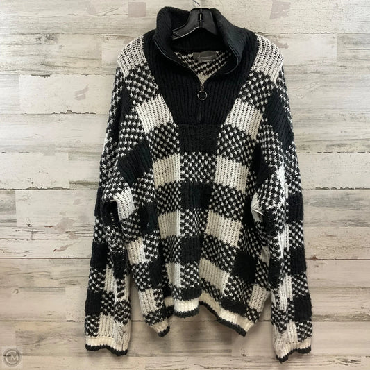 Sweater By Anthropologie In Black & White, Size: L