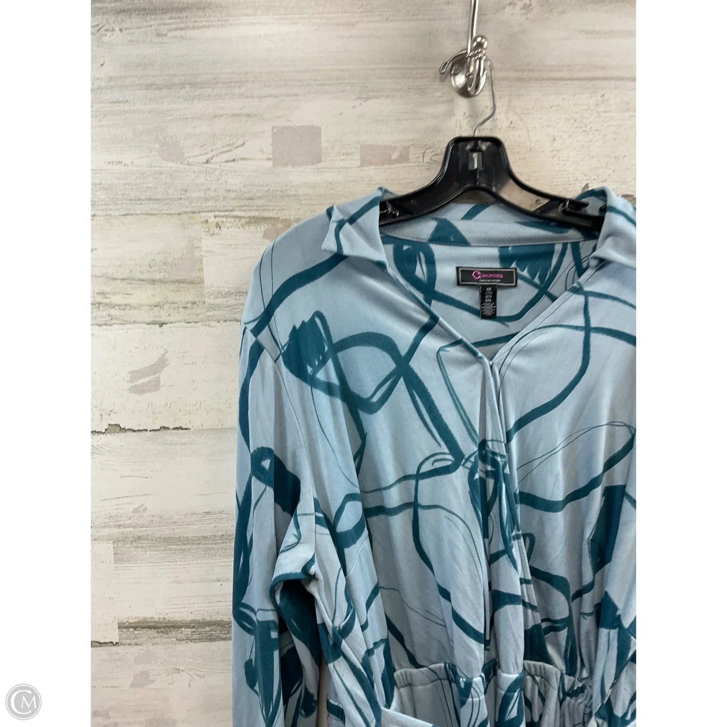 Dress Casual Maxi By C Wonder In Blue, Size: 1x