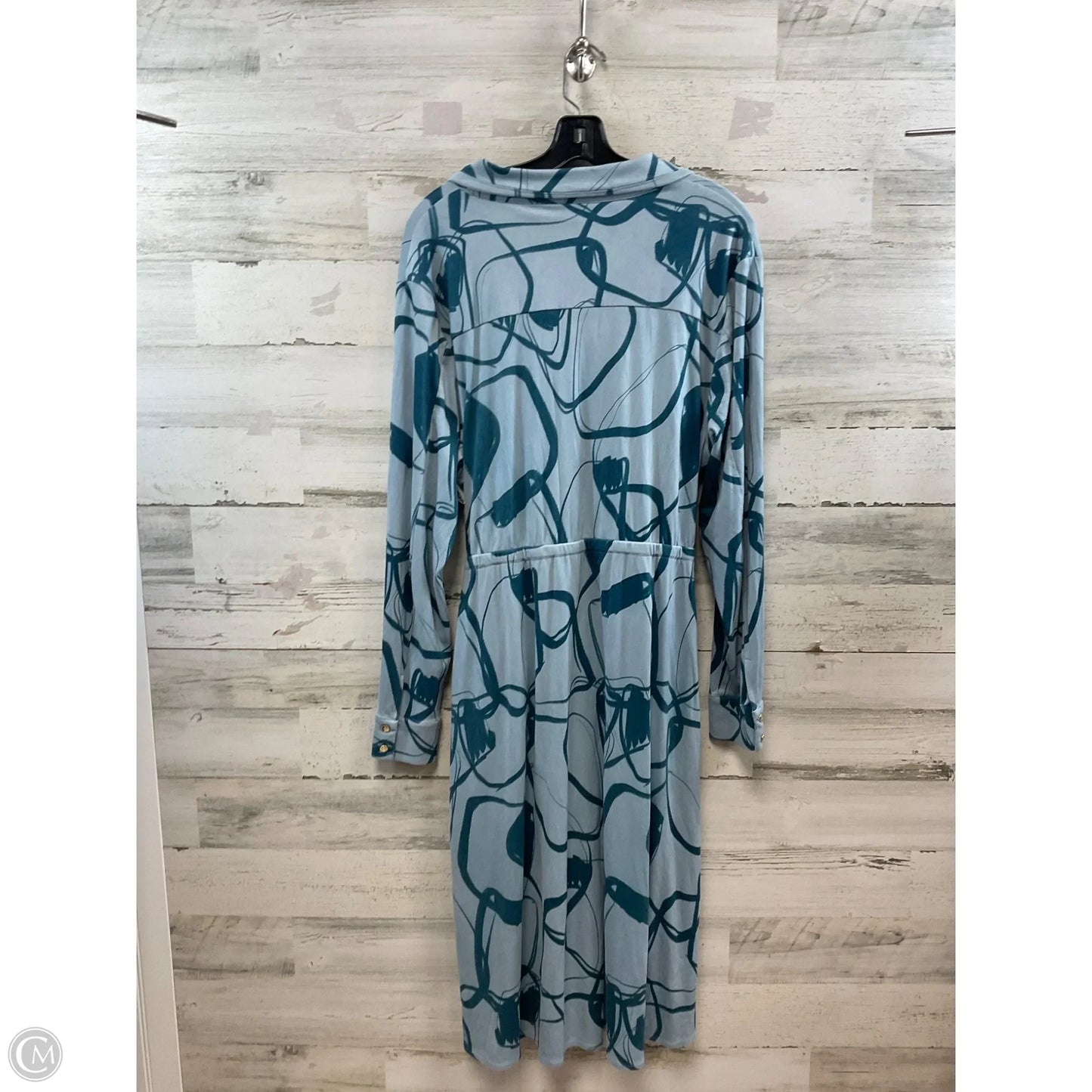 Dress Casual Maxi By C Wonder In Blue, Size: 1x