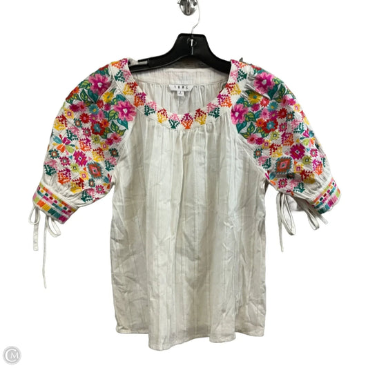 Top Short Sleeve By Thml In White, Size: S