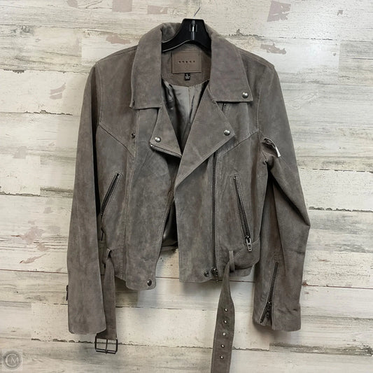 Jacket Moto Leather By Blanknyc In Grey, Size: L