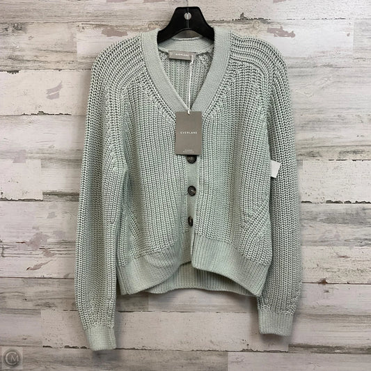 Sweater Cardigan By Everlane In Green, Size: L