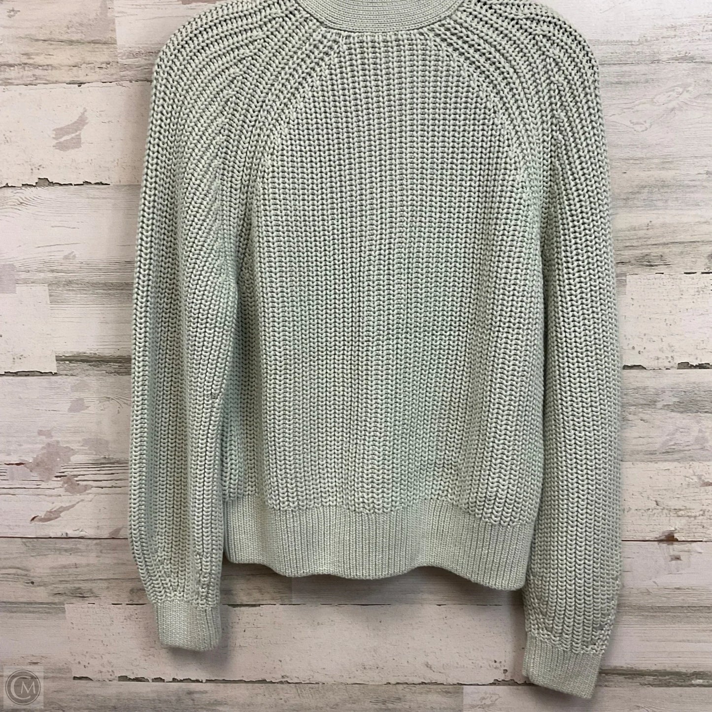 Sweater Cardigan By Everlane In Green, Size: L