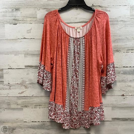 Top Long Sleeve Basic By Style And Company In Orange, Size: 4x