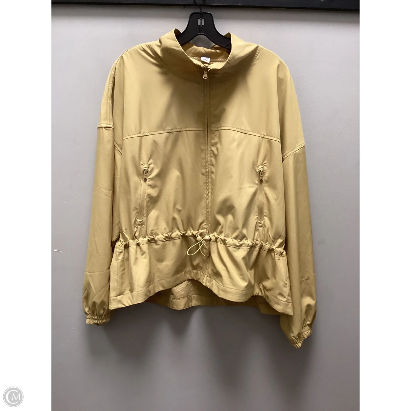 Jacket Windbreaker By Old Navy In Yellow, Size: L