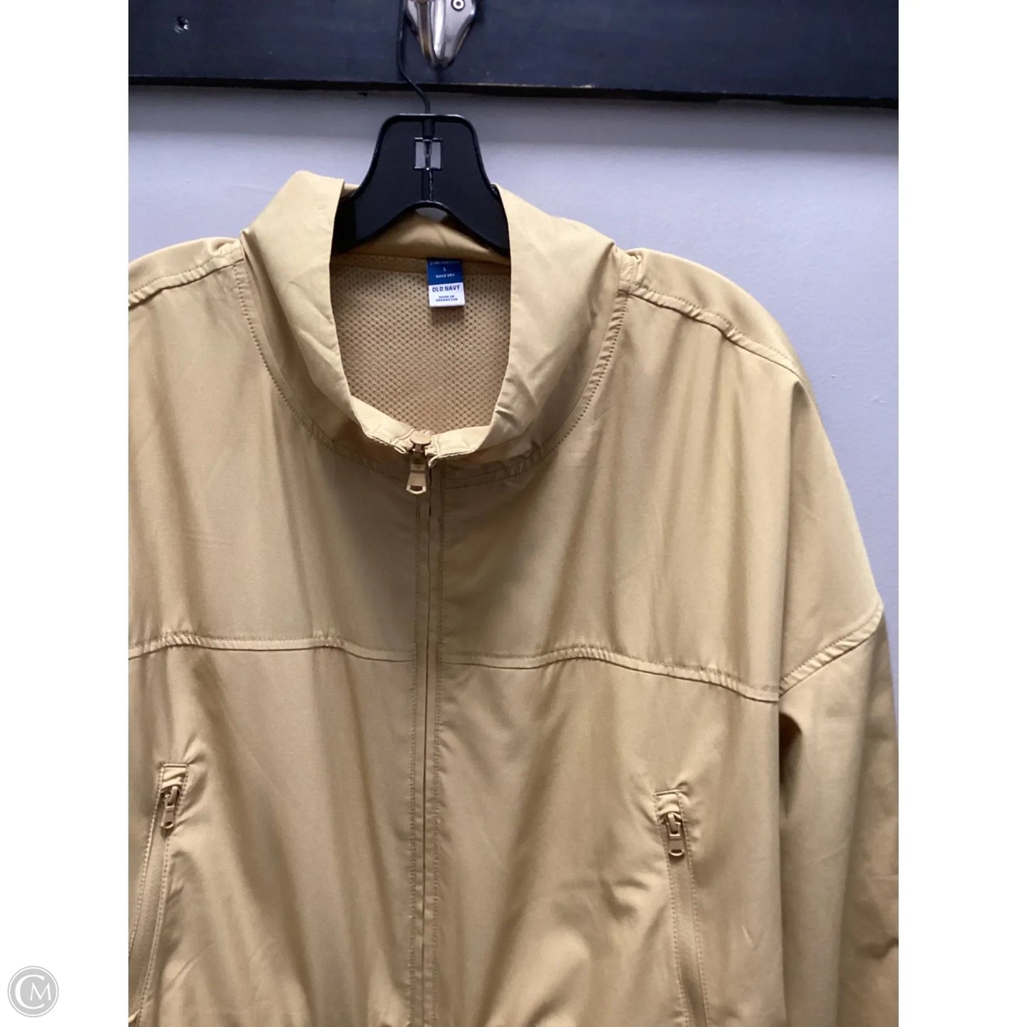 Jacket Windbreaker By Old Navy In Yellow, Size: L
