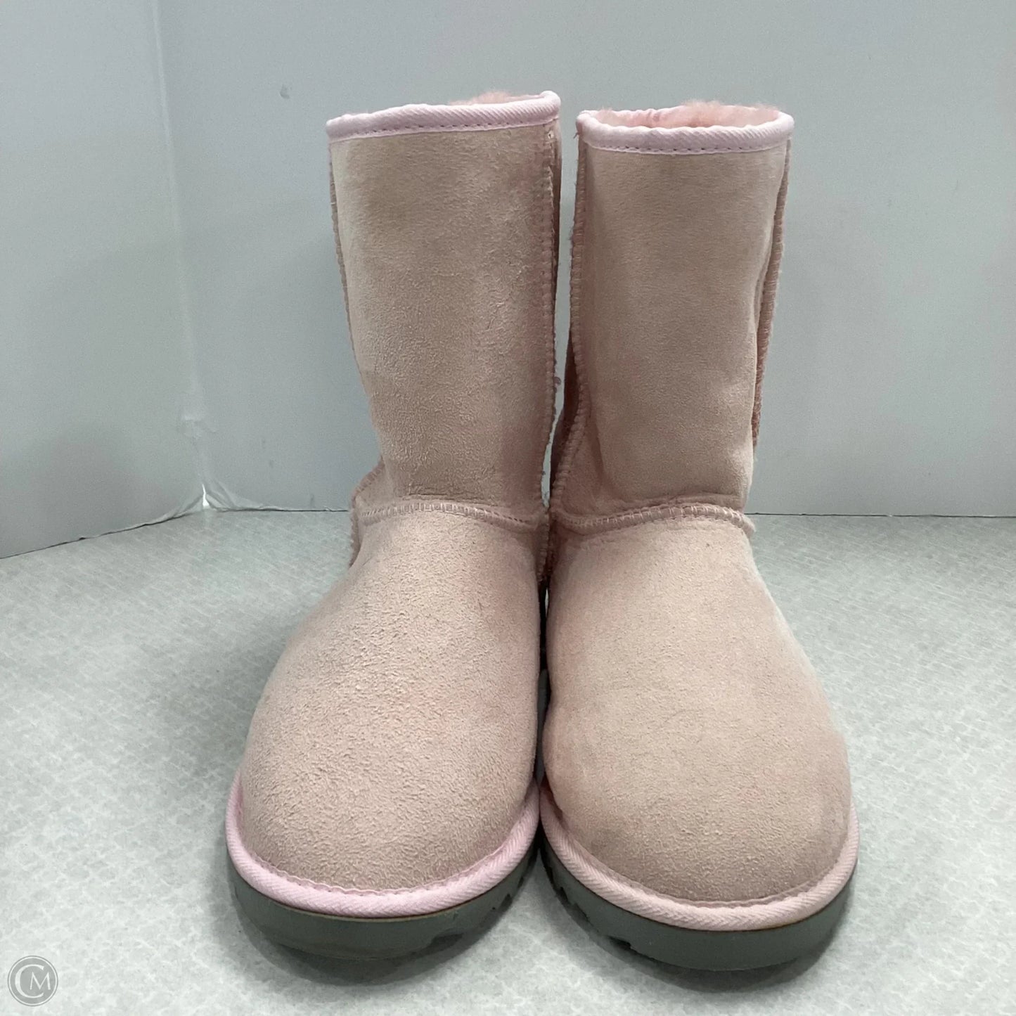 Boots Ankle Flats By Ugg In Pink, Size: 8