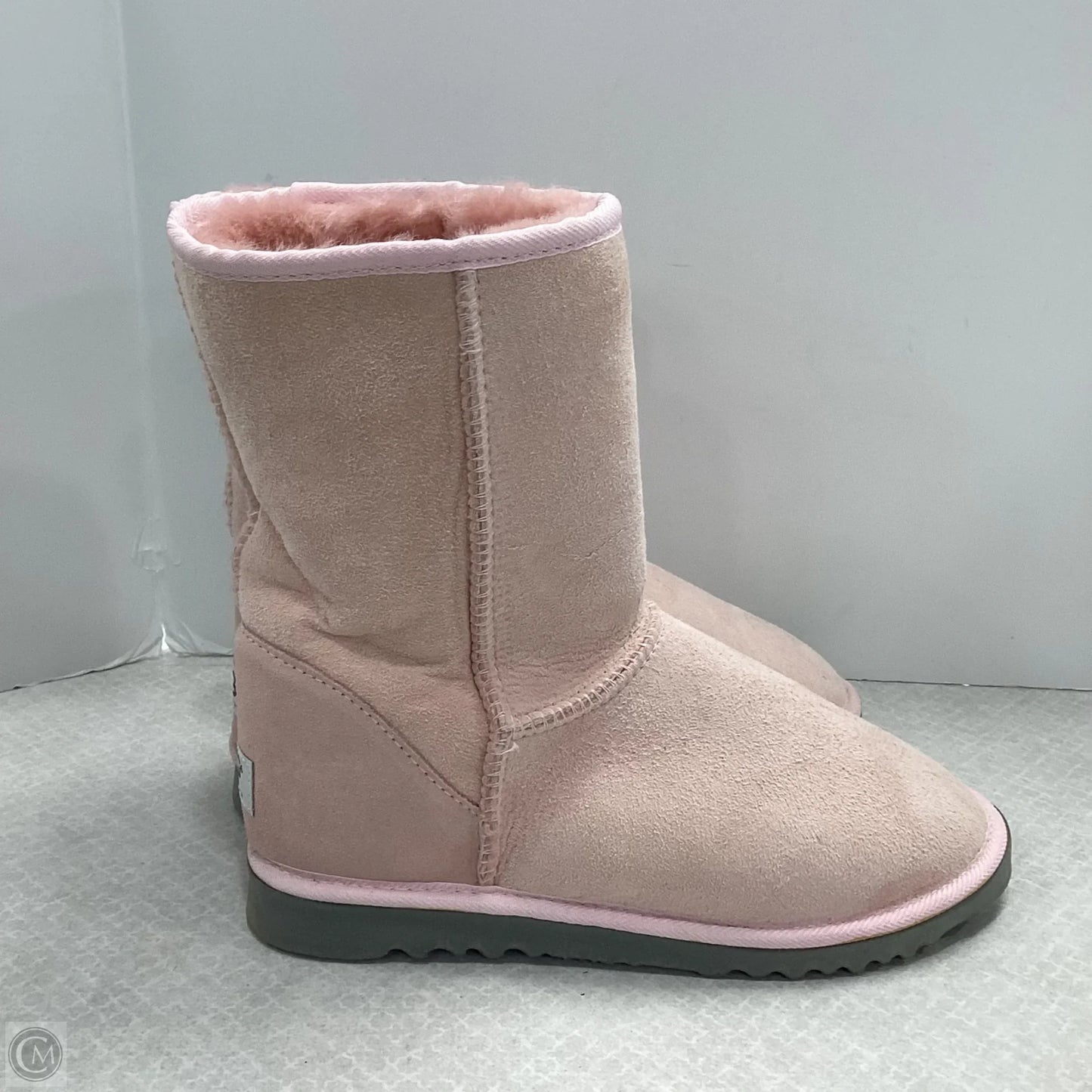 Boots Ankle Flats By Ugg In Pink, Size: 8