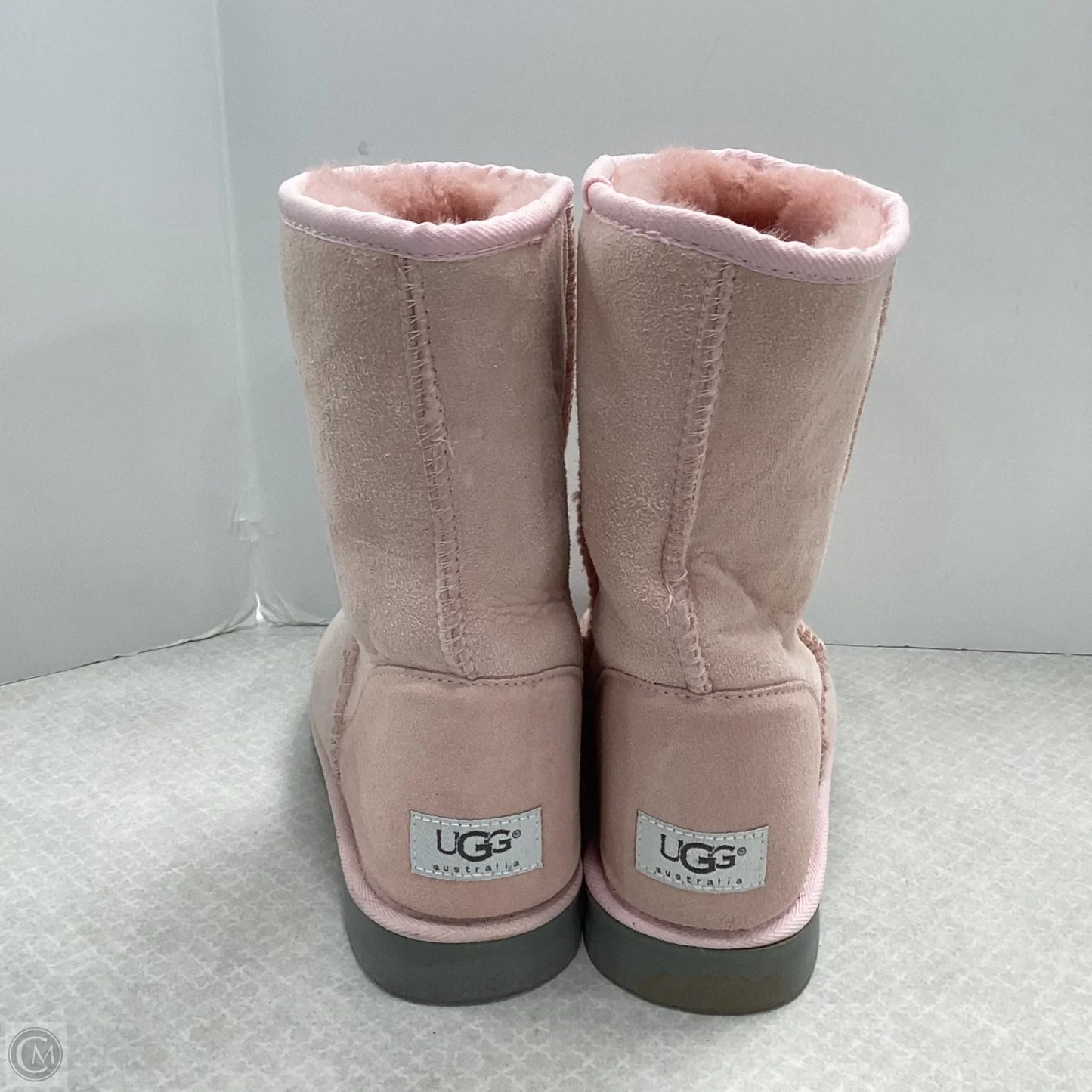 Boots Ankle Flats By Ugg In Pink, Size: 8
