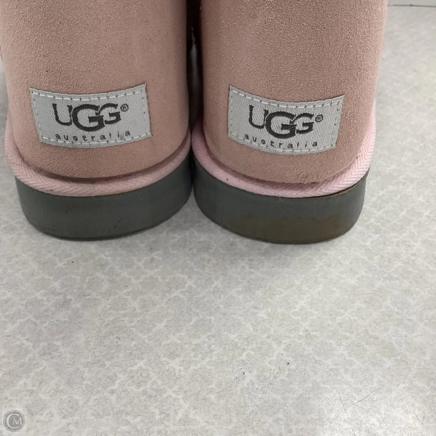 Boots Ankle Flats By Ugg In Pink, Size: 8
