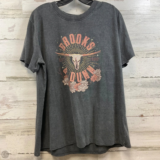 Top Short Sleeve Basic By Maurices In Grey, Size: Xl