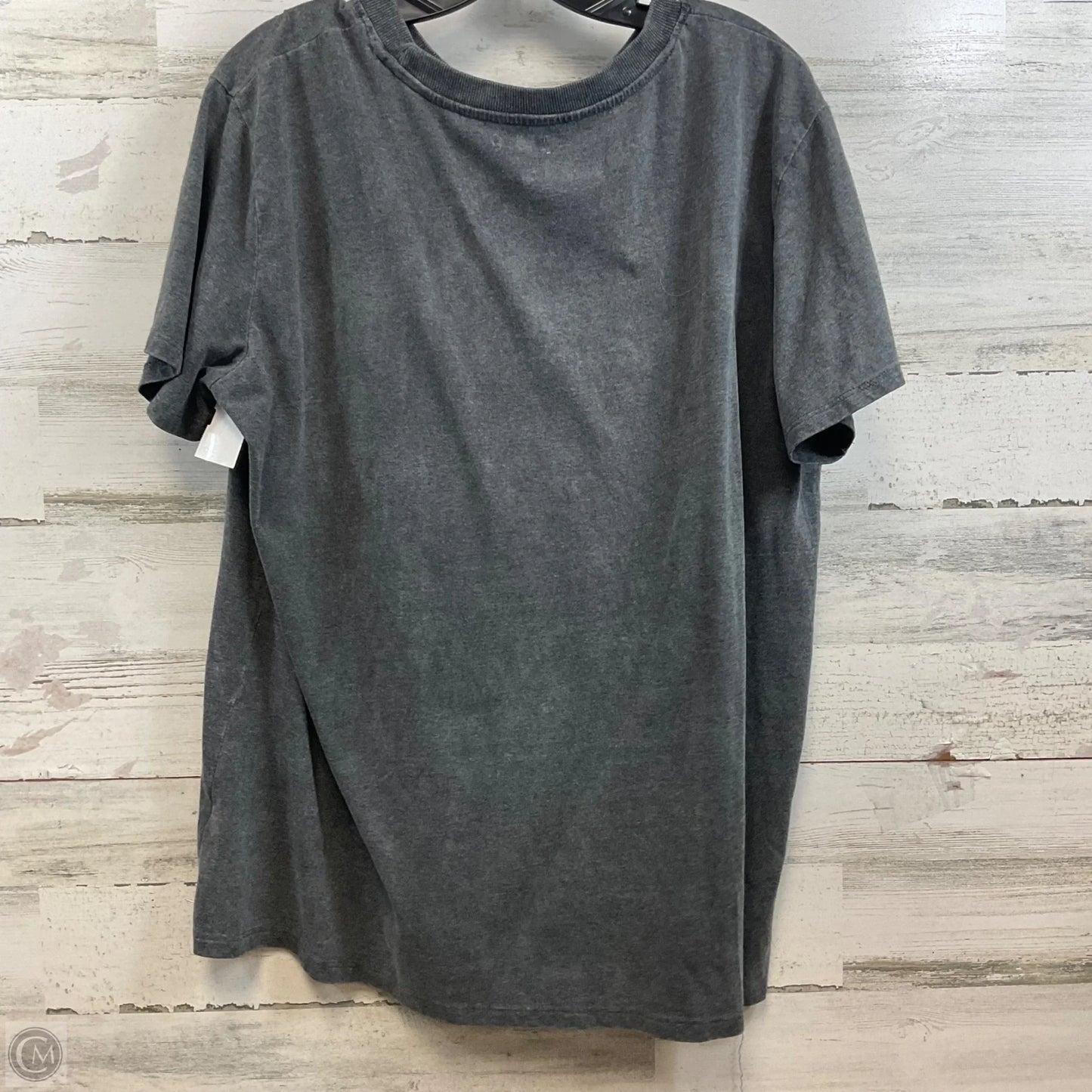 Top Short Sleeve Basic By Maurices In Grey, Size: Xl