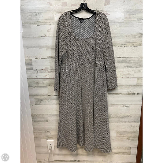 Dress Work By SAINT + SOFIA In Black & White, Size: 2x