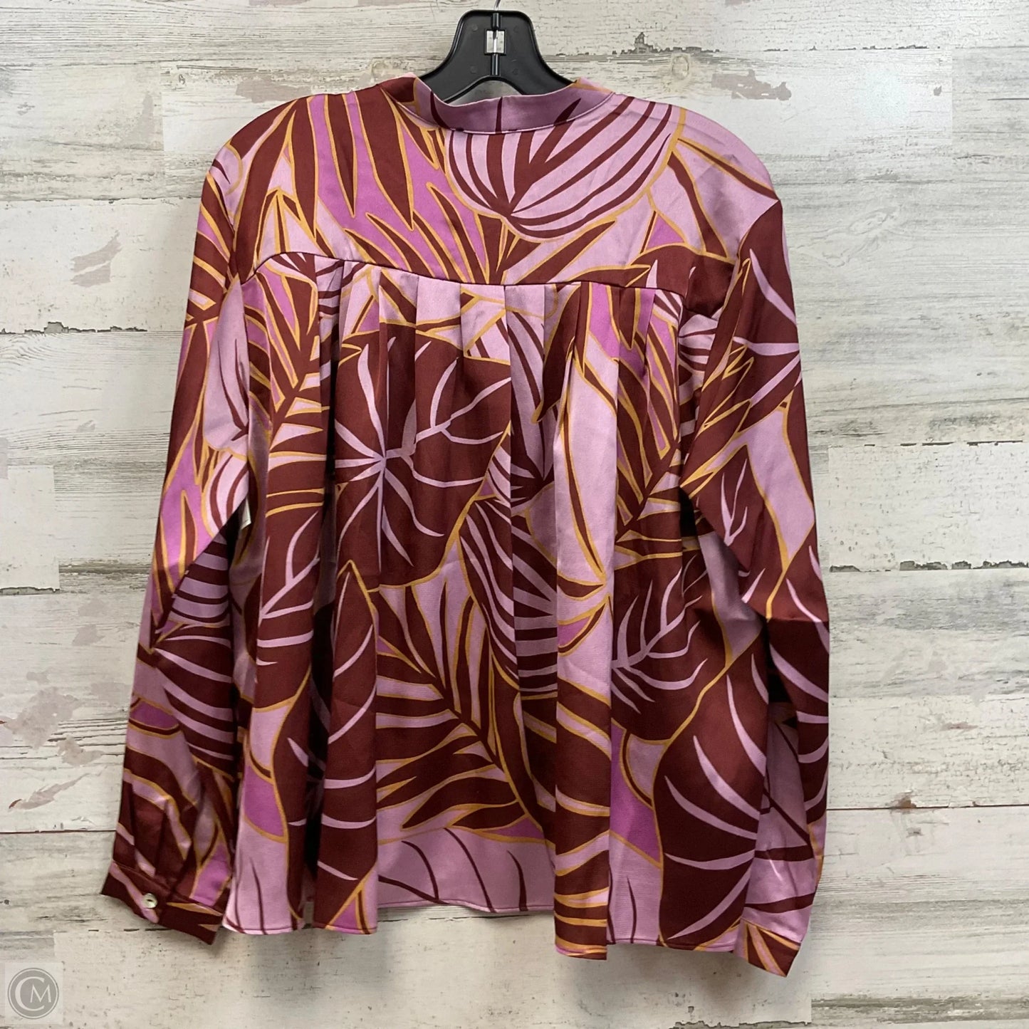 Blouse Long Sleeve By Fate In Pink, Size: S