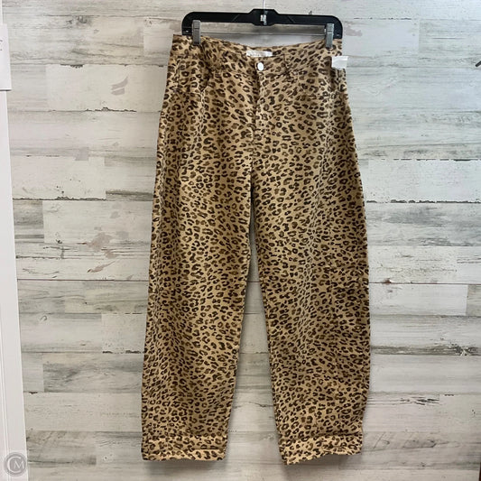 Jeans Wide Leg By Risen In Animal Print, Size: 6
