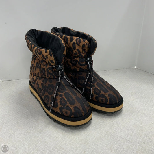Boots Luxury Designer By Dolce And Gabbana In Animal Print, Size: 10
