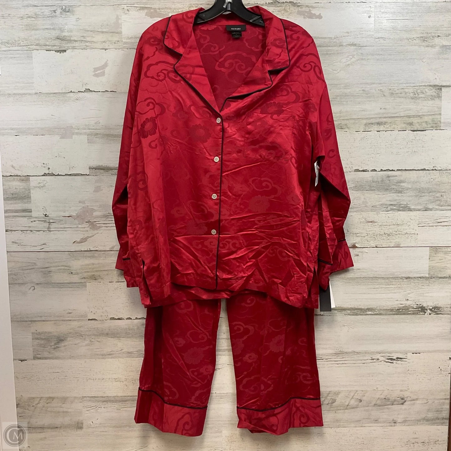 Pajamas 2pc By Natori In Red, Size: L