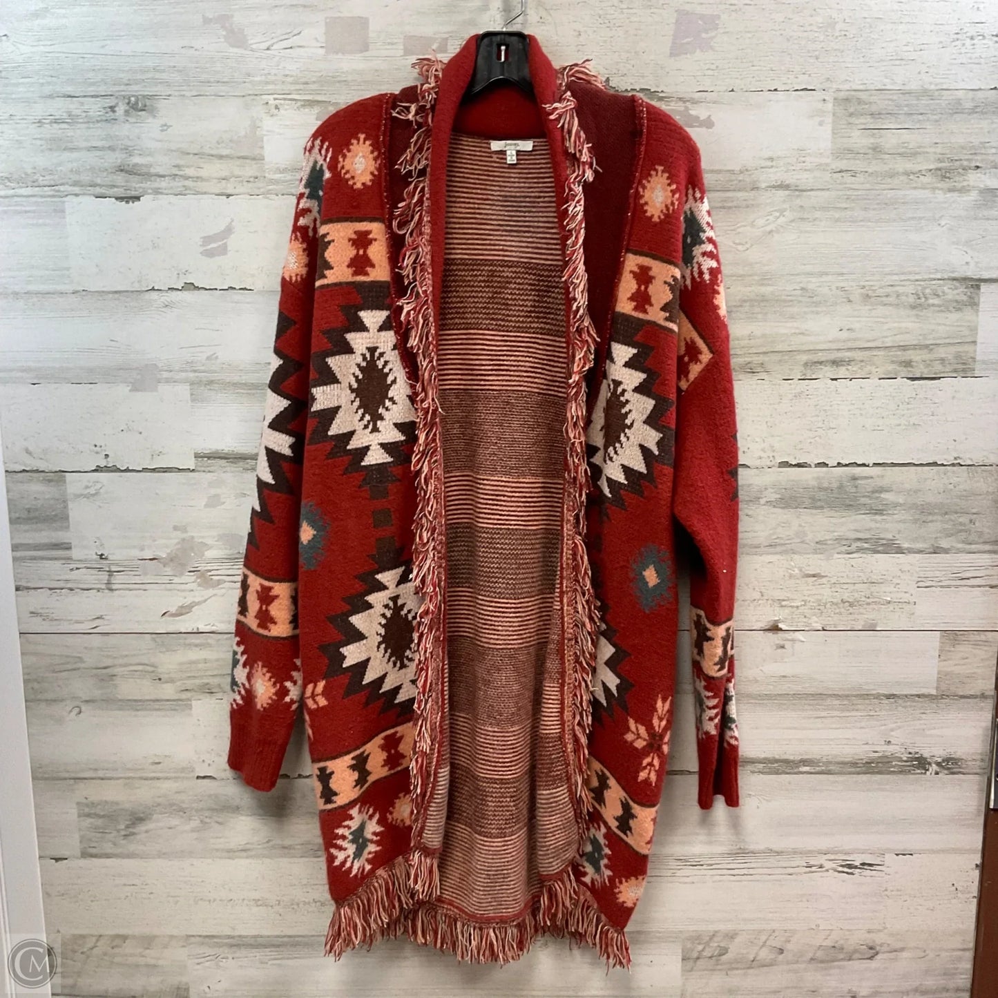 Sweater Cardigan By Jodifl In Red, Size: L