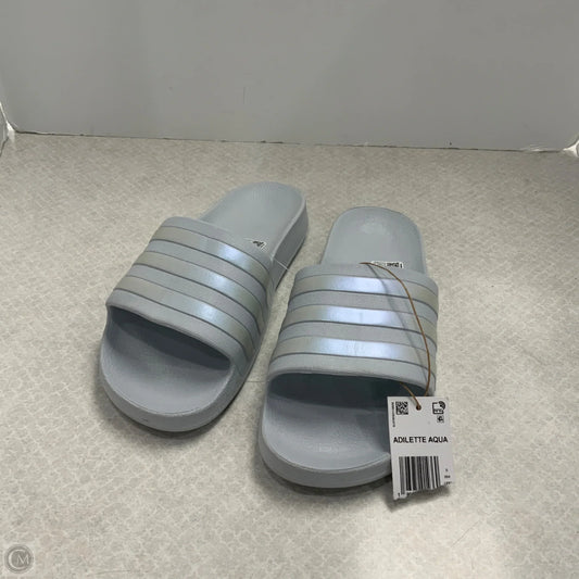 Sandals Sport By Adidas In Grey, Size: 9
