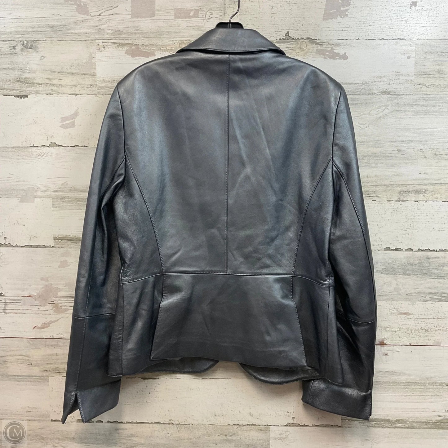 Jacket Designer By Lafayette 148 In Grey, Size: L