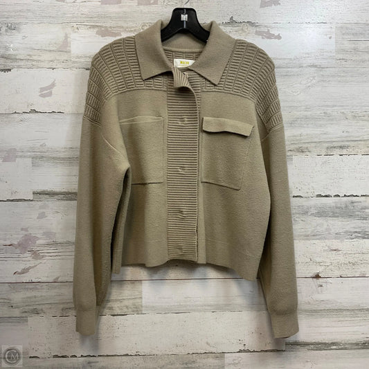 Sweater Cardigan By Maeve In Tan, Size: Xs