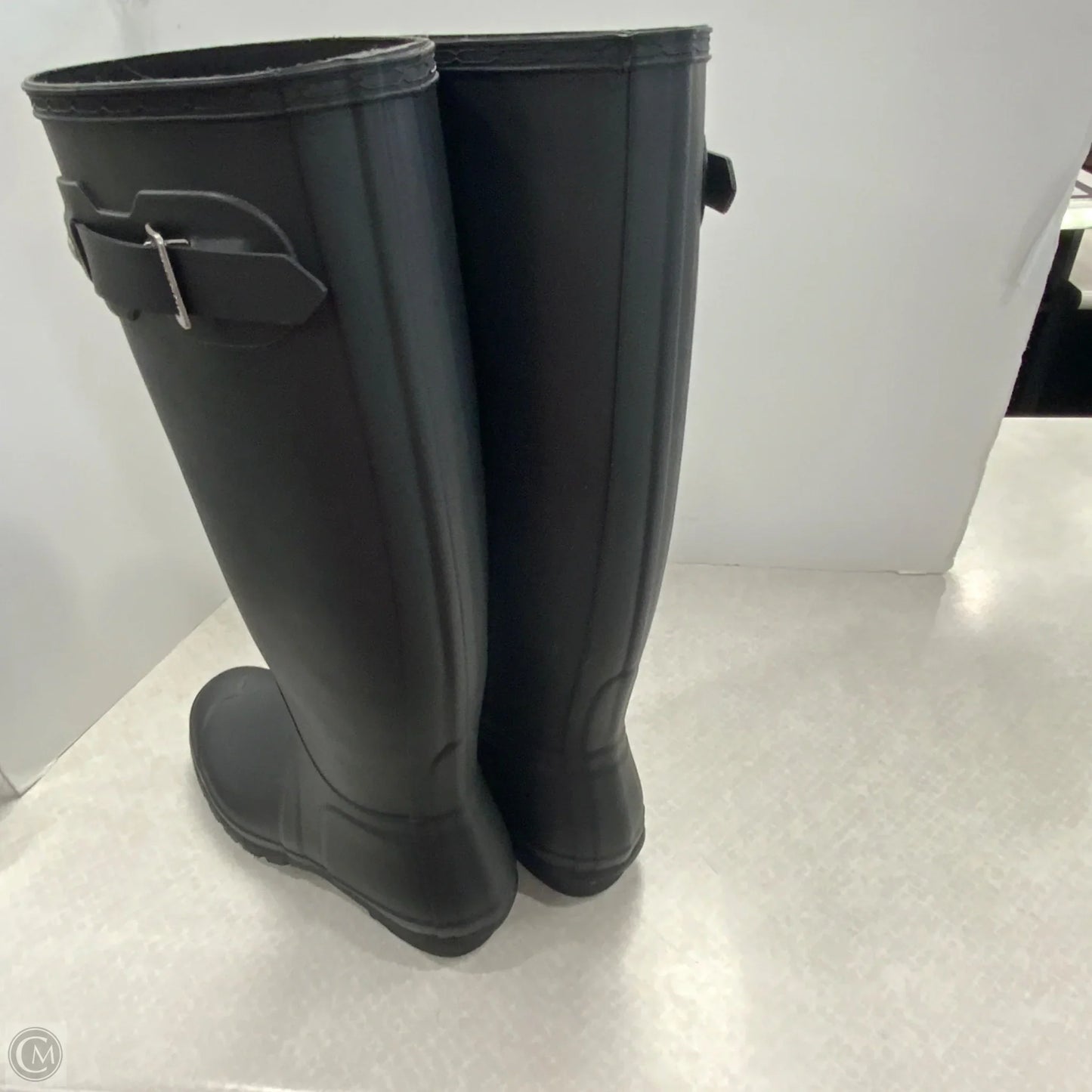 Boots Rain By Hunter In Black, Size: 9