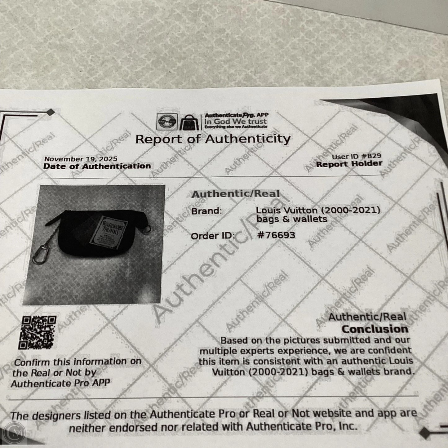 Coin Purse Luxury Designer By Louis Vuitton, Size: Small