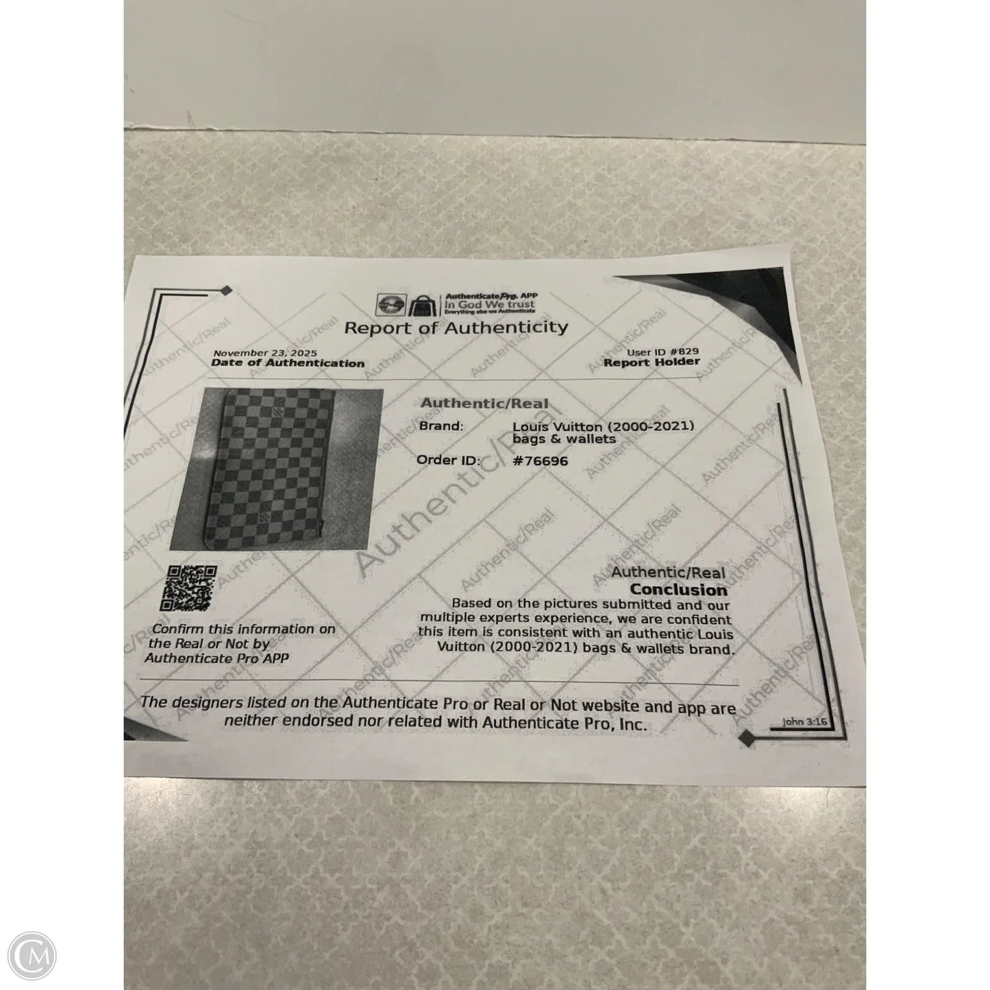 Wristlet Luxury Designer By Louis Vuitton, Size: Large