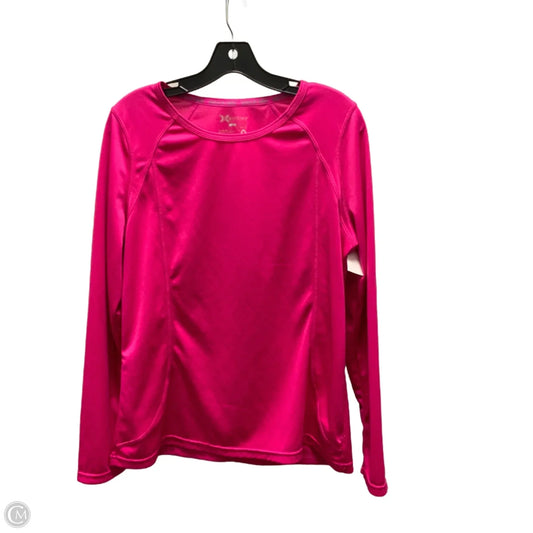 Athletic Top Long Sleeve Crewneck By Xersion In Pink, Size: L