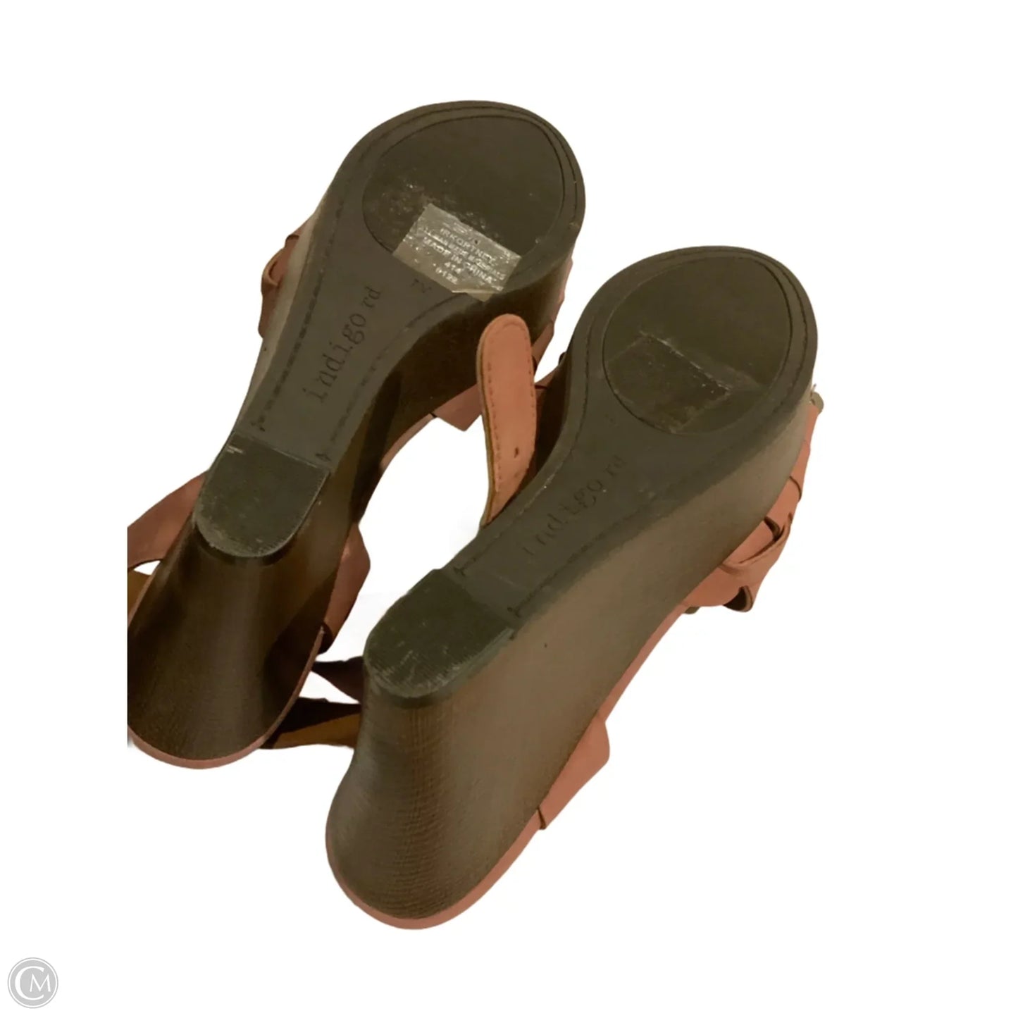 Sandals Heels Wedge By Indigo Rd In Pink, Size: 7