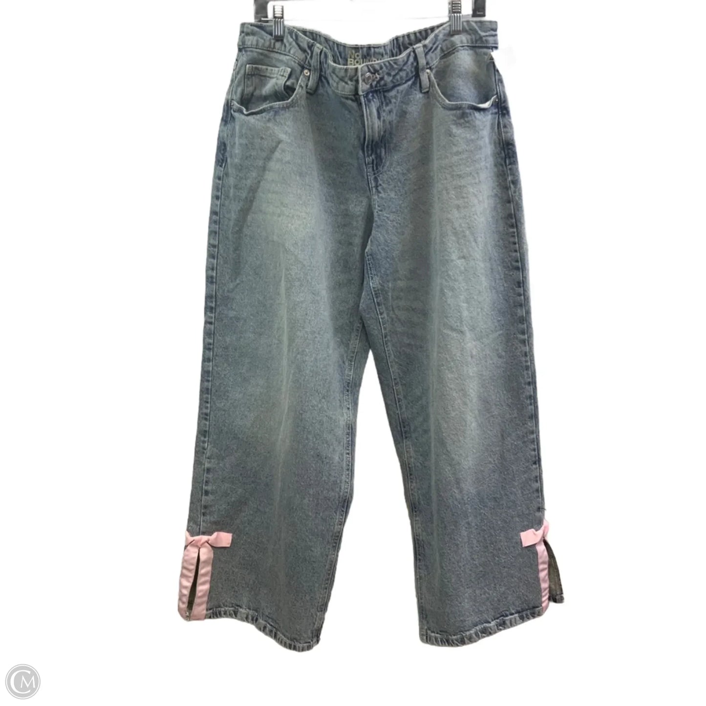Jeans Wide Leg By No Boundaries In Blue Denim, Size: 16