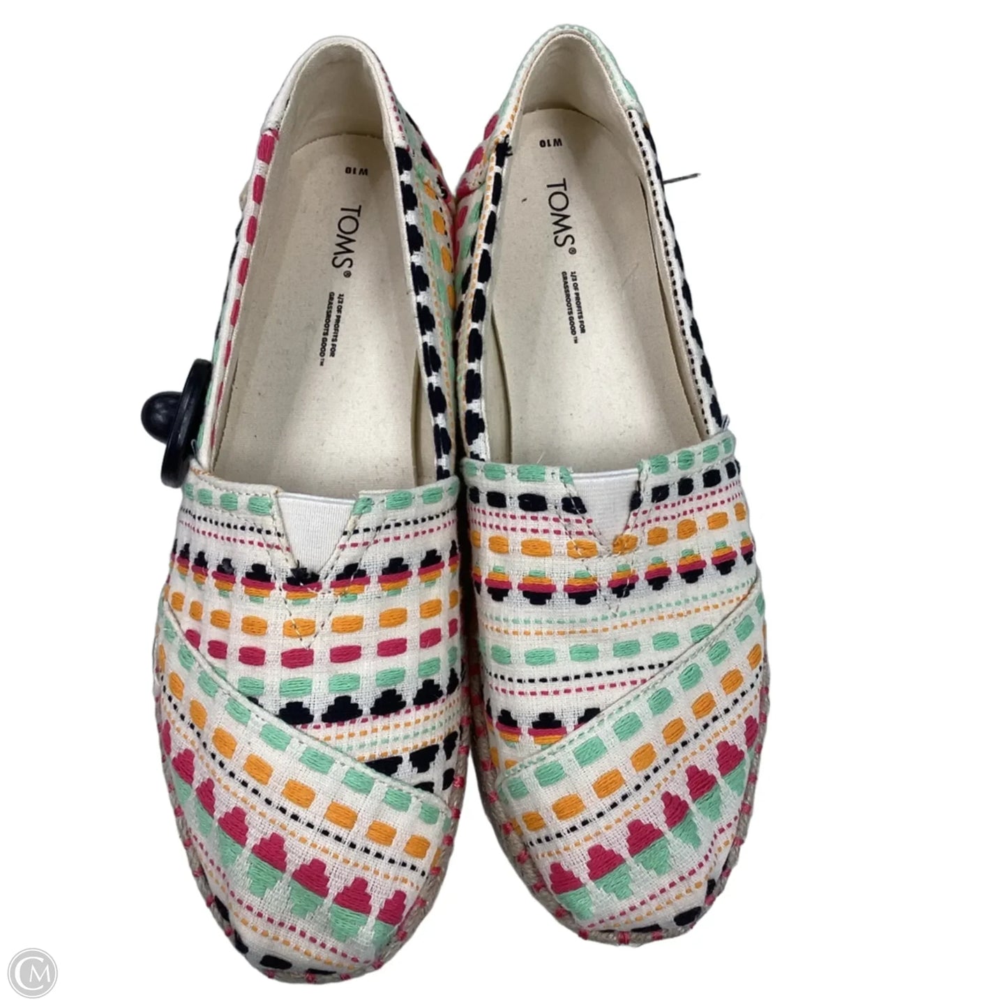Shoes Flats By Toms In Cream, Size: 10