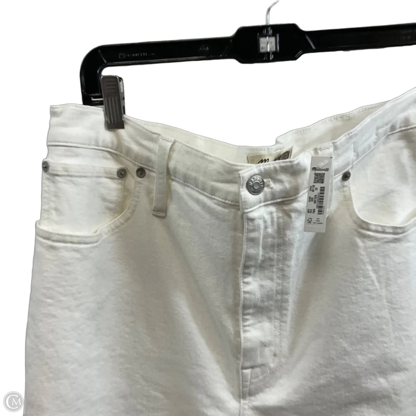 Jeans Boyfriend By Madewell In White Denim, Size: 14