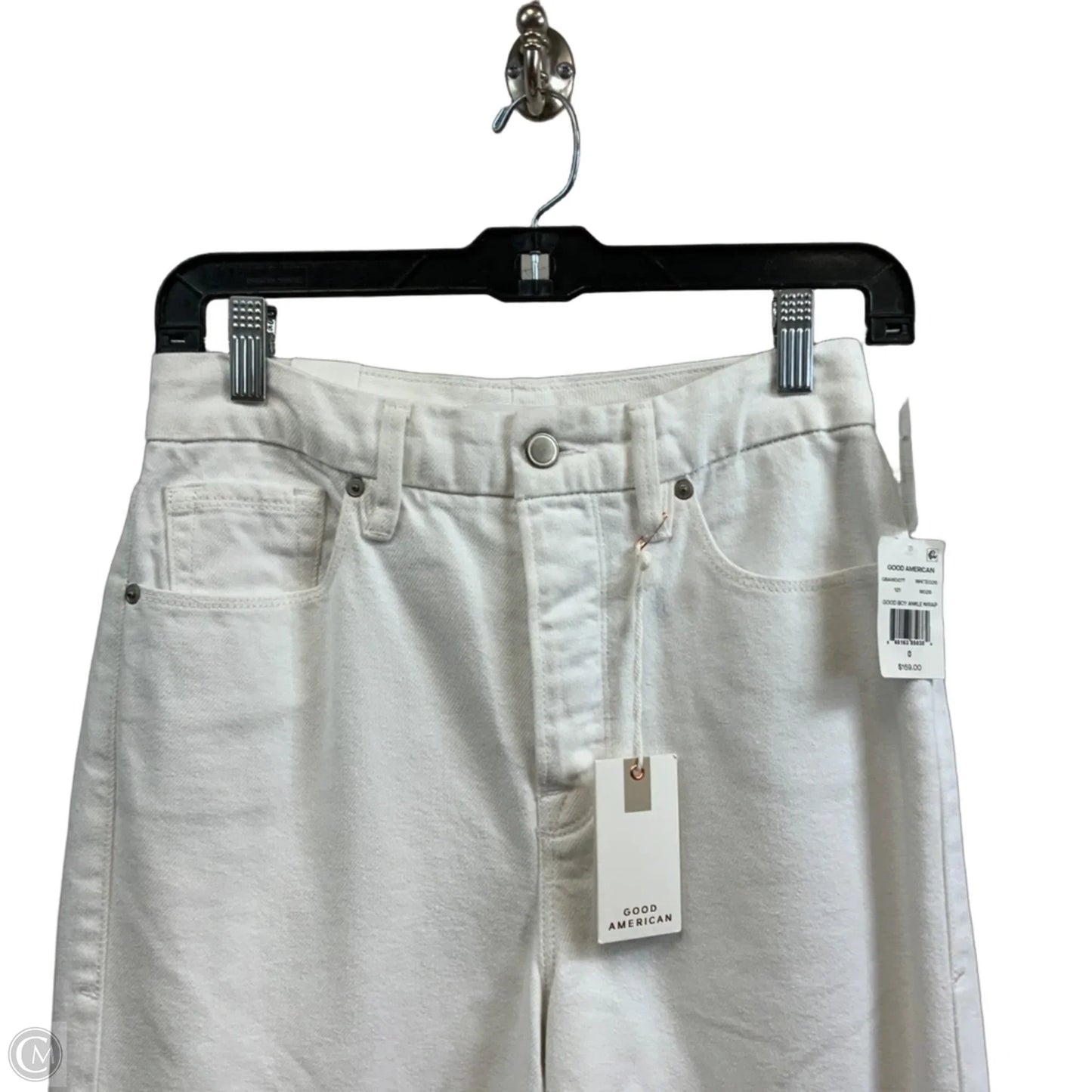Jeans Straight By Good American In White Denim, Size: 0