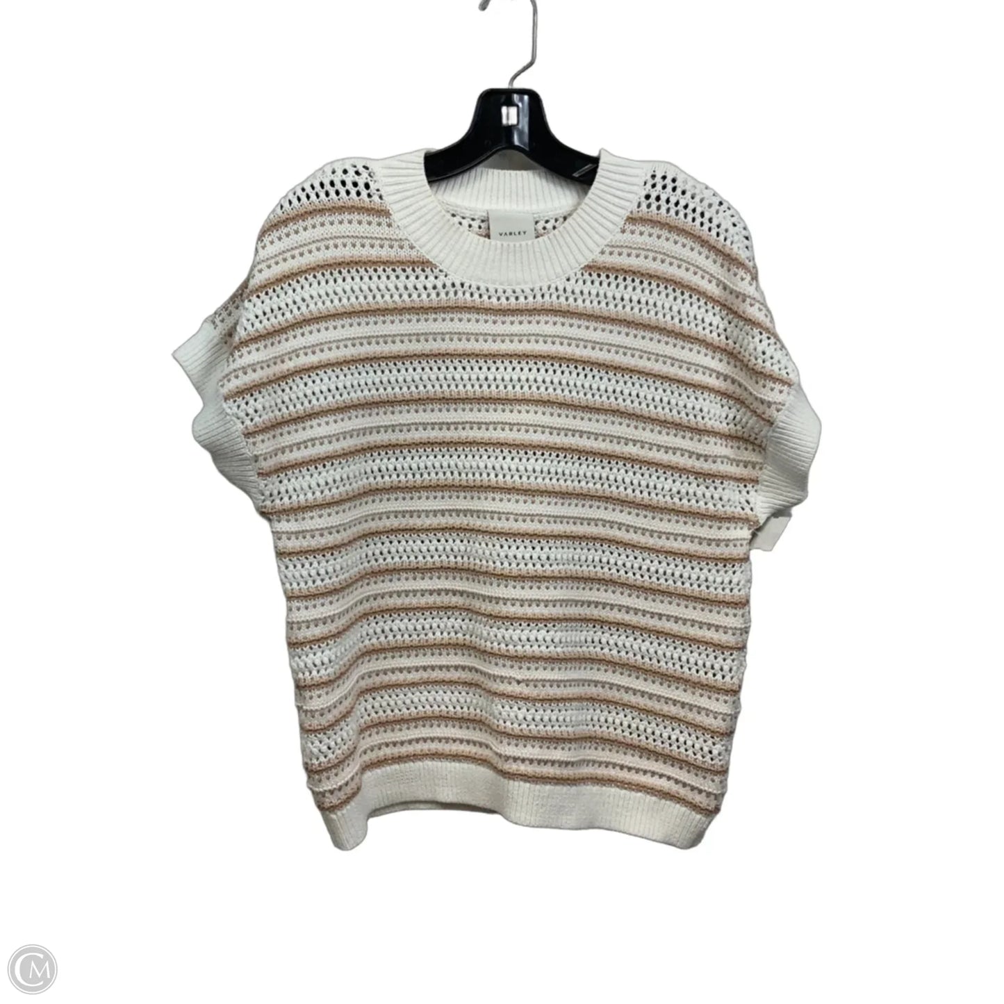 Sweater Short Sleeve By Varley In Tan, Size: S