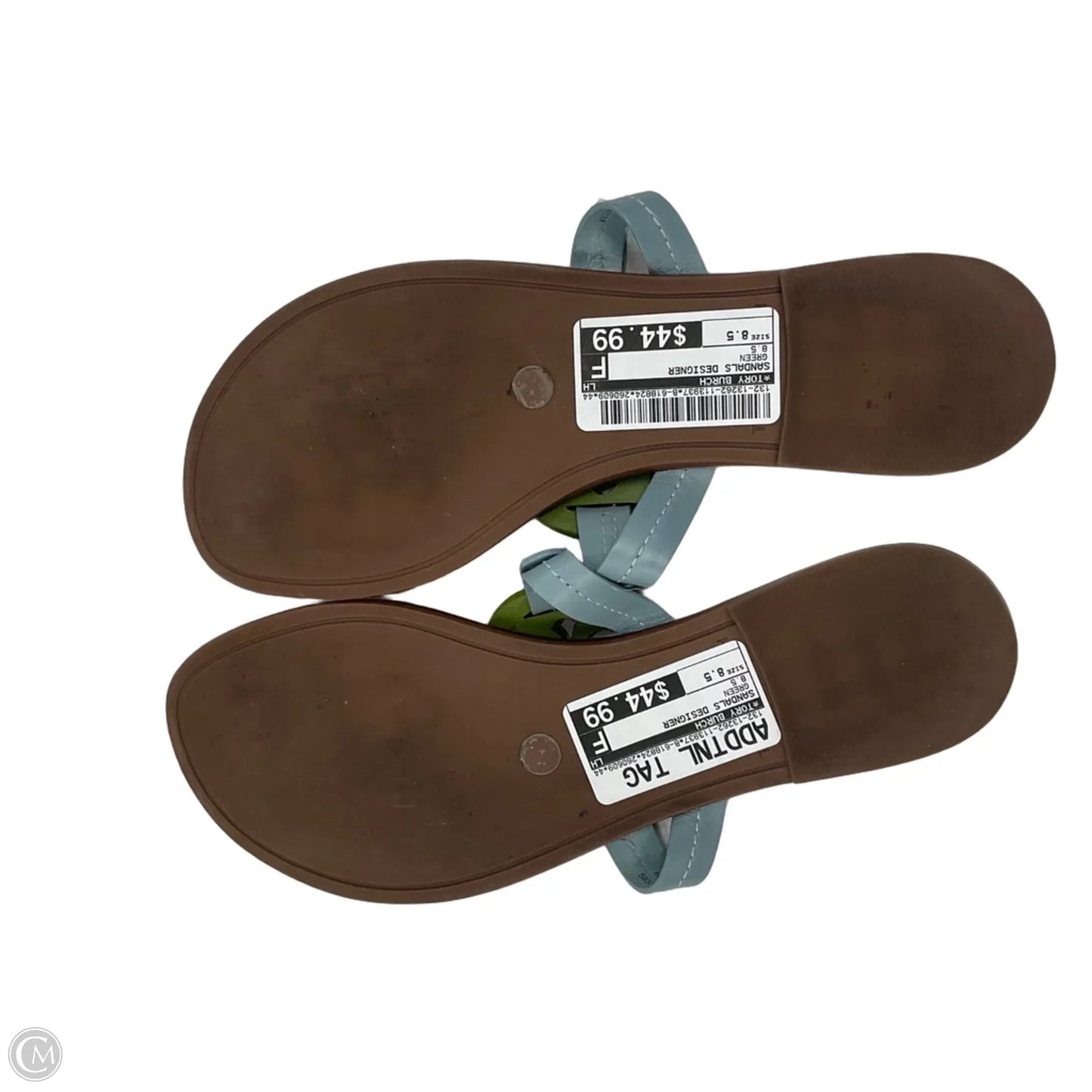 Sandals Designer By Tory Burch In Green, Size: 8.5