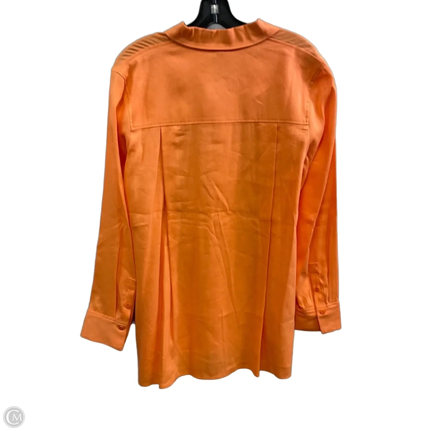 Blouse Long Sleeve By BOGNER In Orange, Size: M