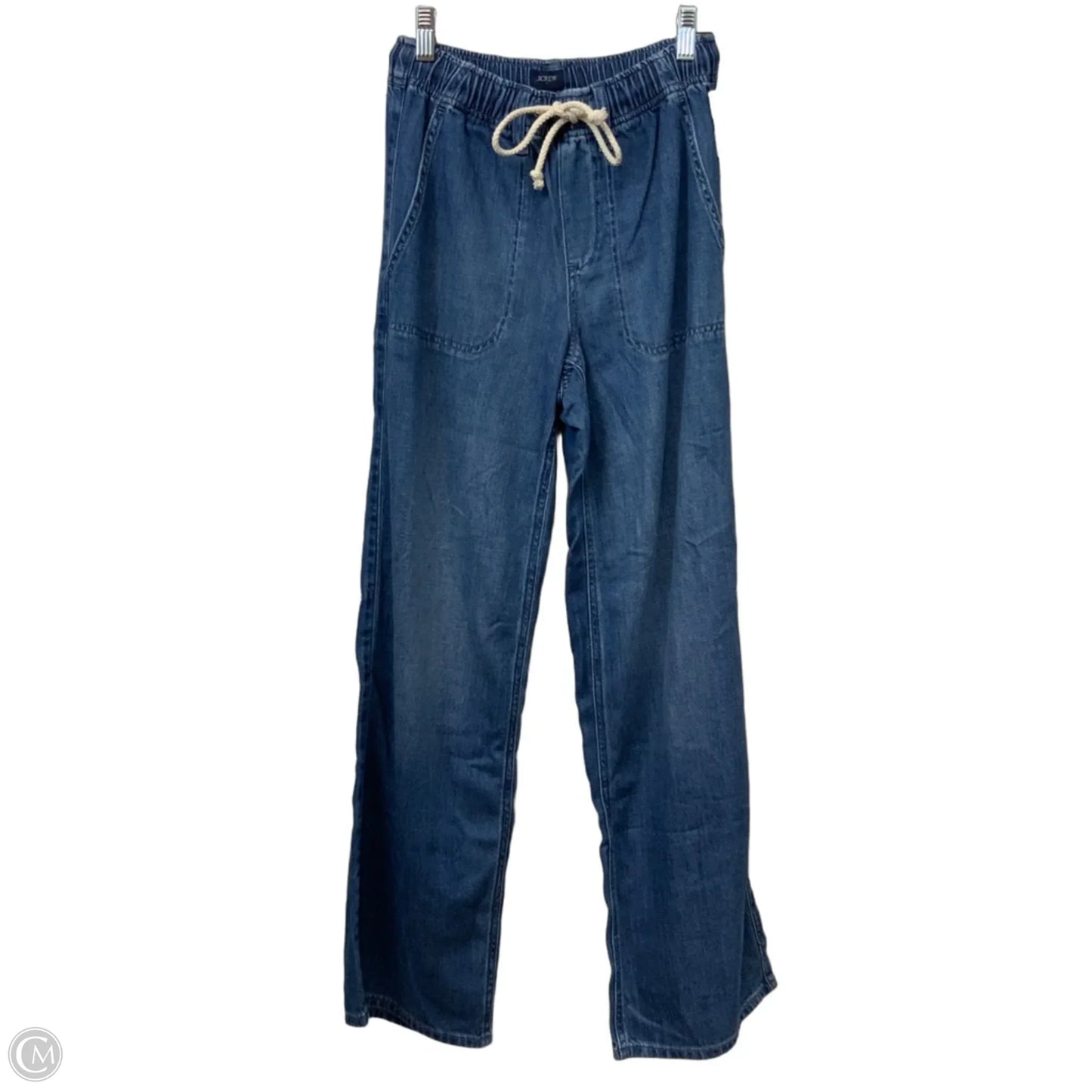 Jeans Wide Leg By J. Crew In Blue Denim, Size: 0
