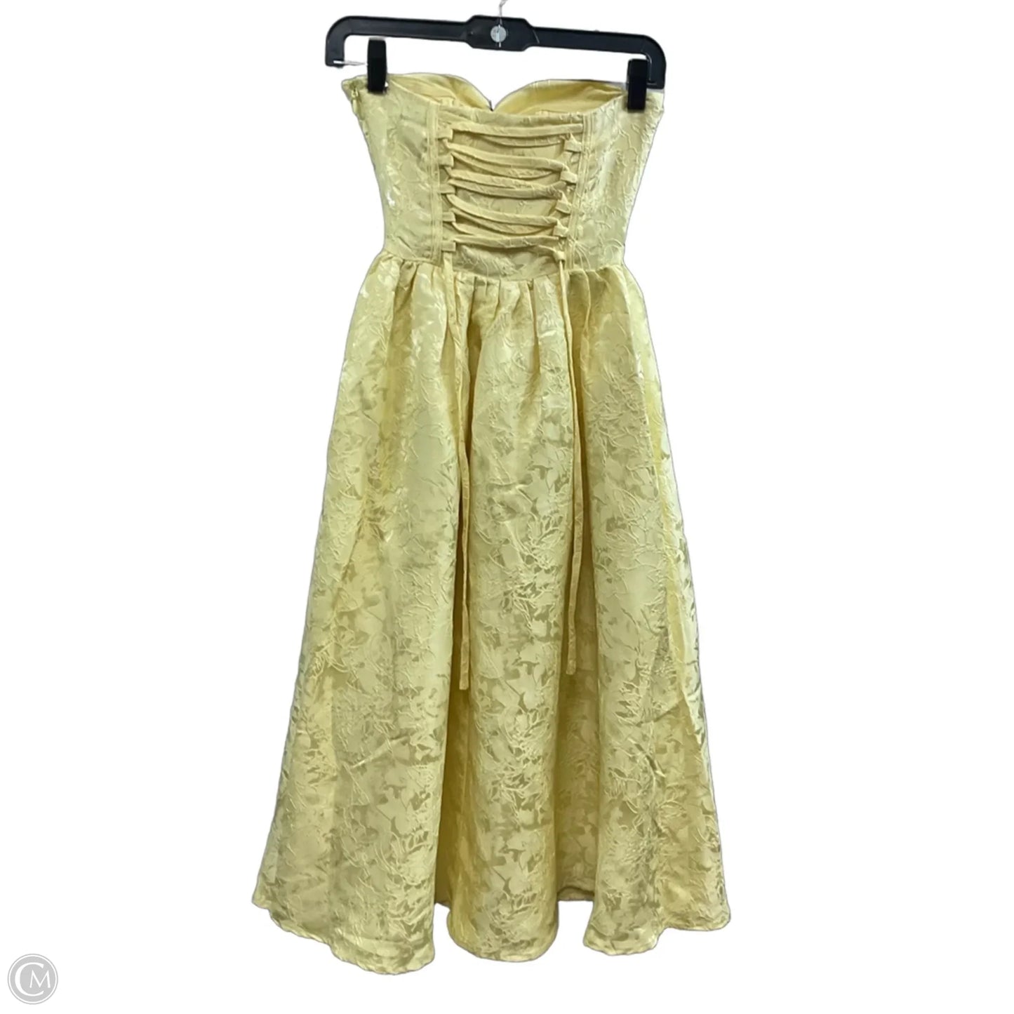 Dress Party Midi By BABYBOO In Yellow, Size: Xs