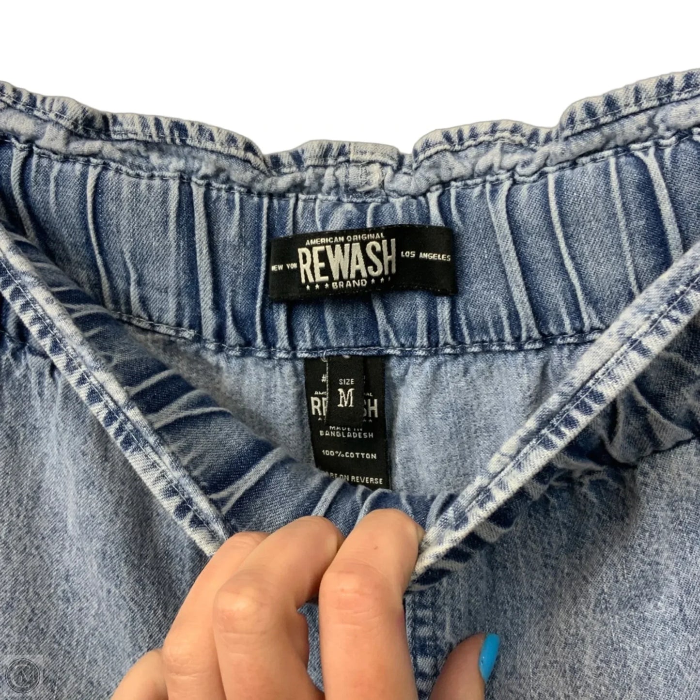 Jeans Wide Leg By Rewash In Blue Denim, Size: M