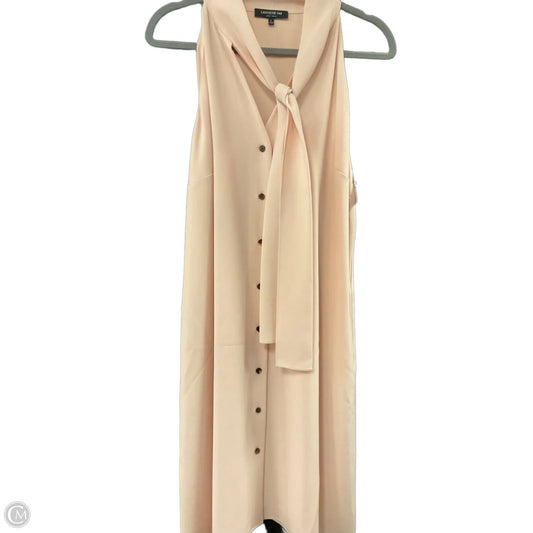 Dress Designer By Lafayette 148 In Peach, Size: L