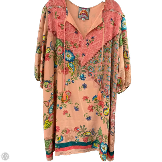 Dress Casual Short By Johnny Was In Pink, Size: Xl