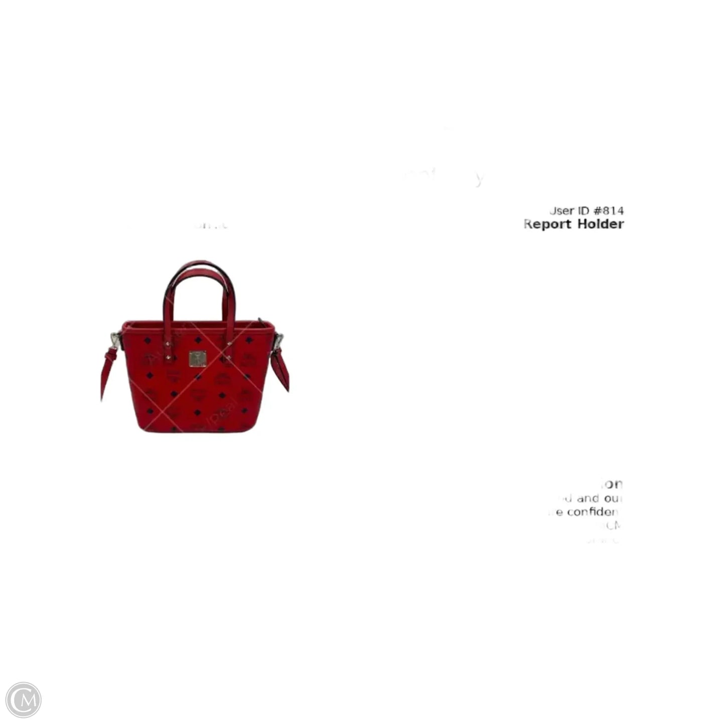 Handbag Luxury Designer By Mcm, Size: Small