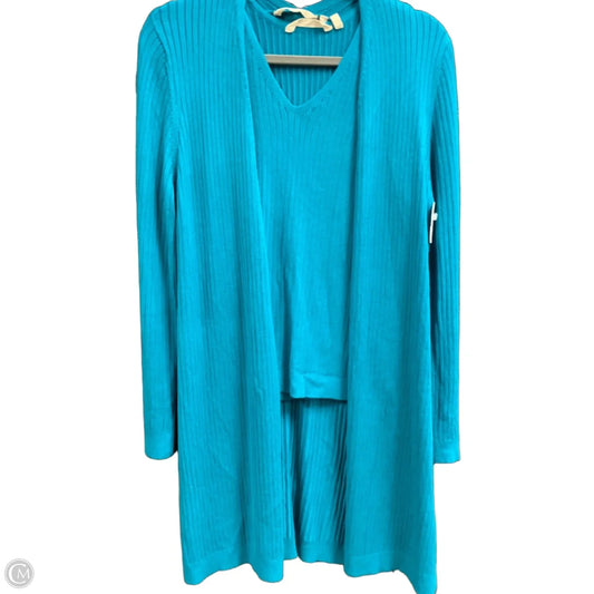 Sweater 2pc By Soft Surroundings In Teal, Size: M