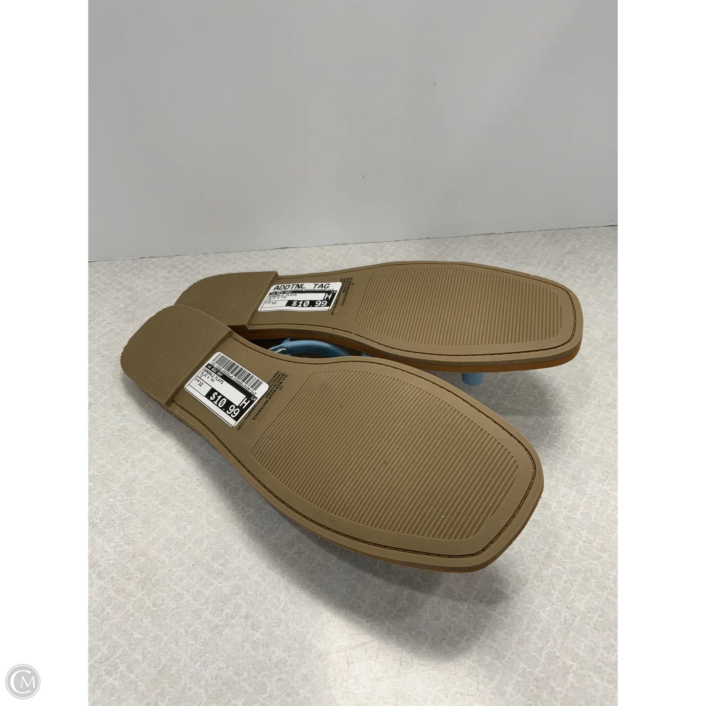 Sandals Flats By A New Day In Blue & Tan, Size: 12
